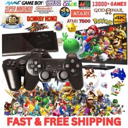 Retro Video Game Stick Console - 20000+ Games & 2 Wireless Controller 4K HDMI TV