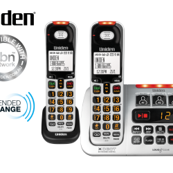 UNIDEN SS E45+1 VISUAL & HEARING IMPAIRED CORDLESS DIGITAL PHONE SYSTEM INTERCOM